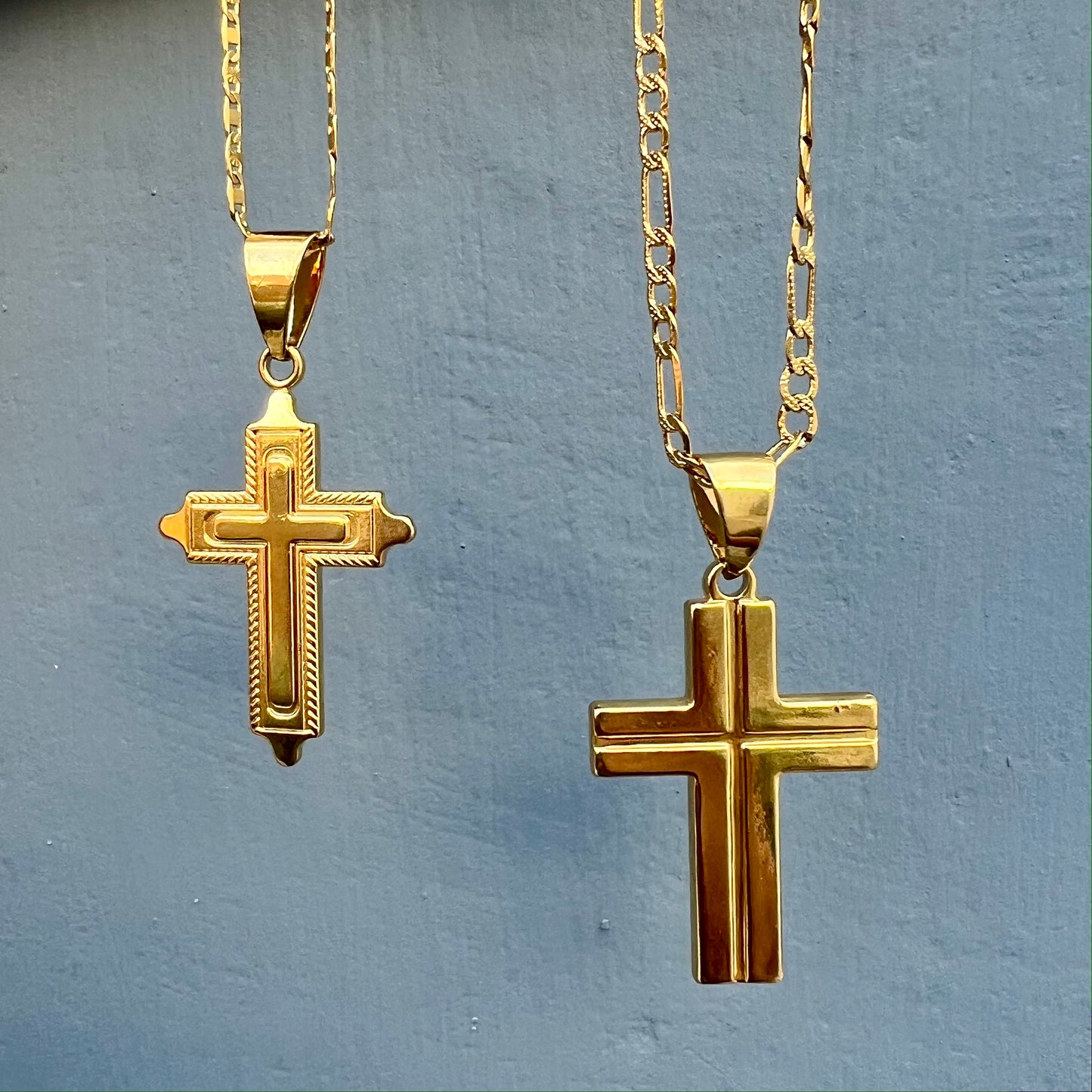 Cross Pendant with Cuban Chain