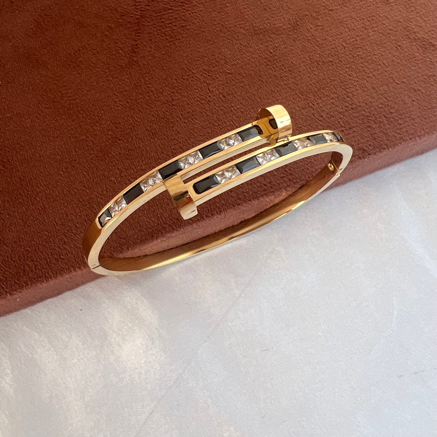 Astral Onyx 18k Gold Plated Bracelet