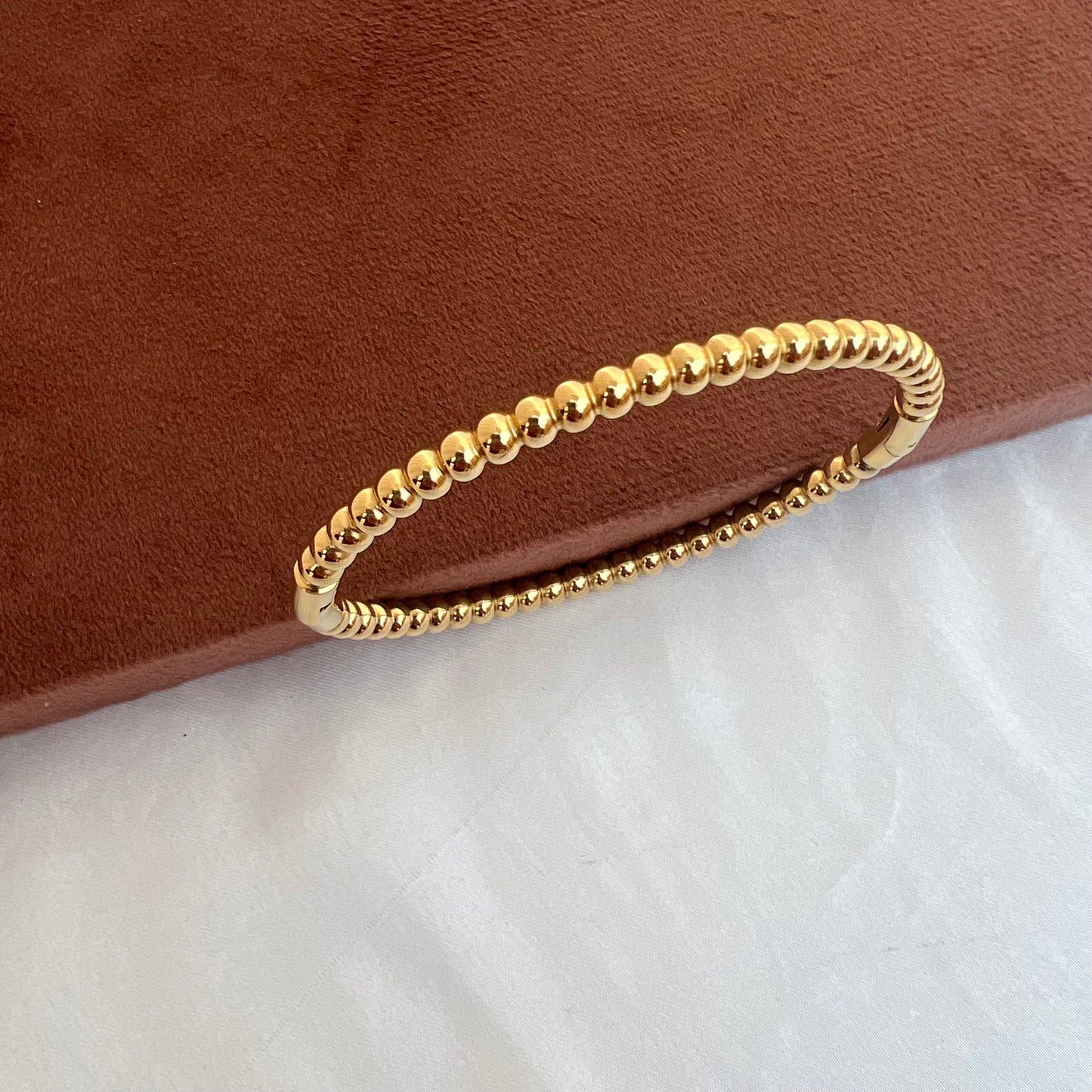 Beaded 18k Gold Plated Bracelet