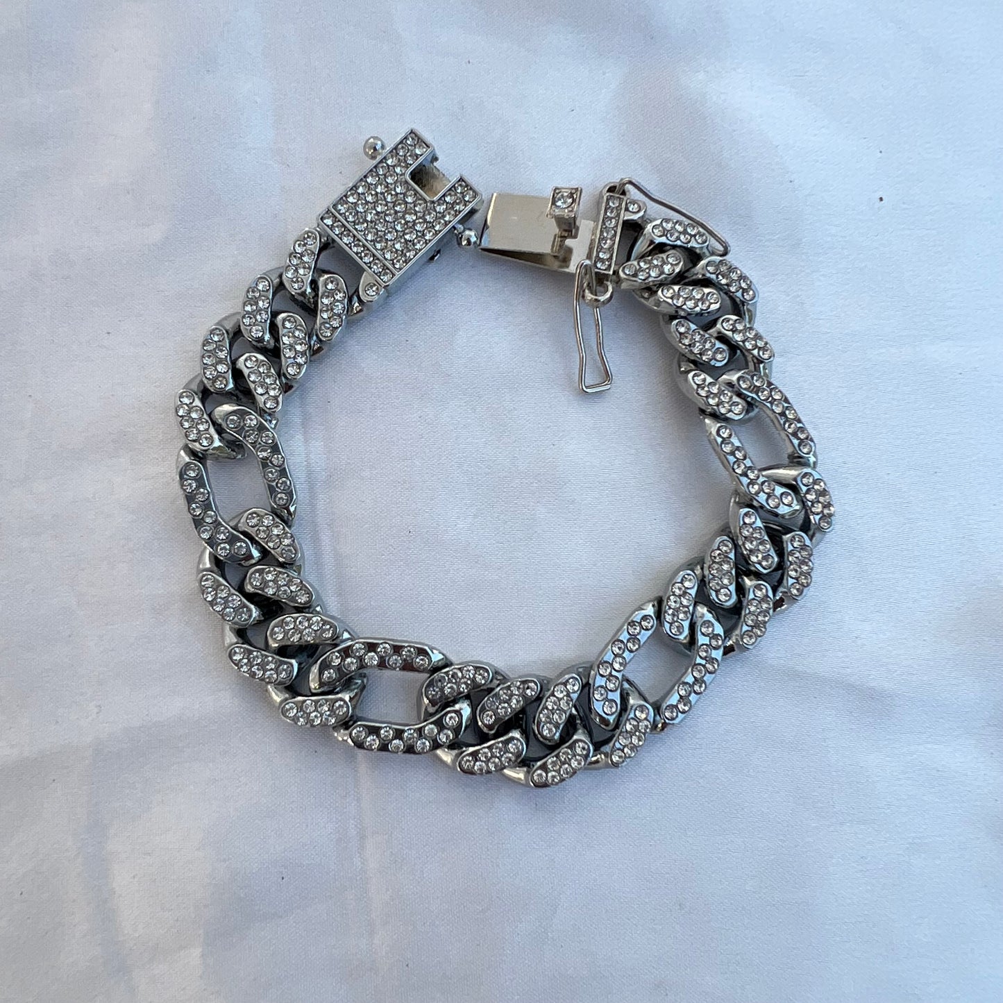 Link Lock Iced Out Unisex Bracelet