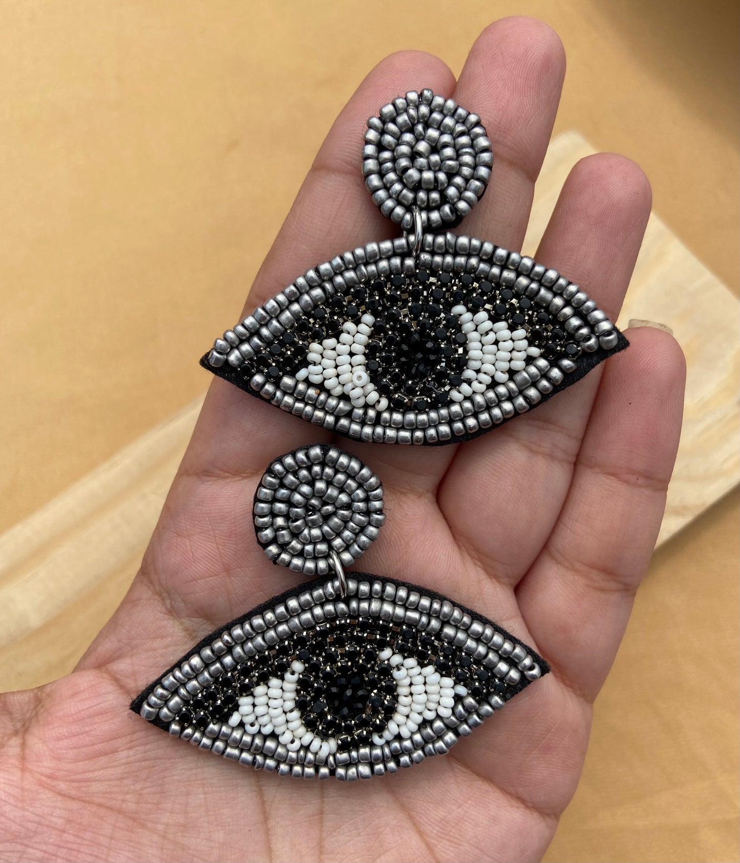 Evil Eye Bead Earrings
