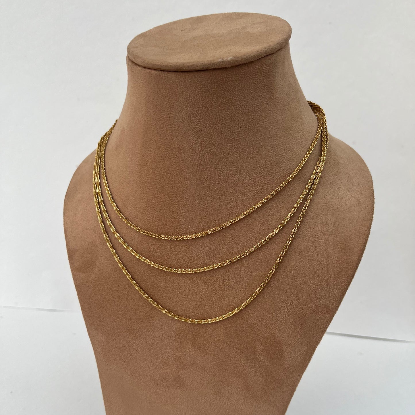 Textured 3 layered Necklace